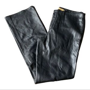 REM GARSON Black Lined Leather Pants 4
